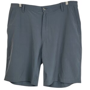 FootJoy Men’s Gray Lightweight Relaxed Fit Activewear Flat Front Shorts